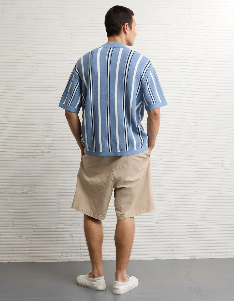 امريكان ايجل تي-شيرت بولو مخطط بأزرار